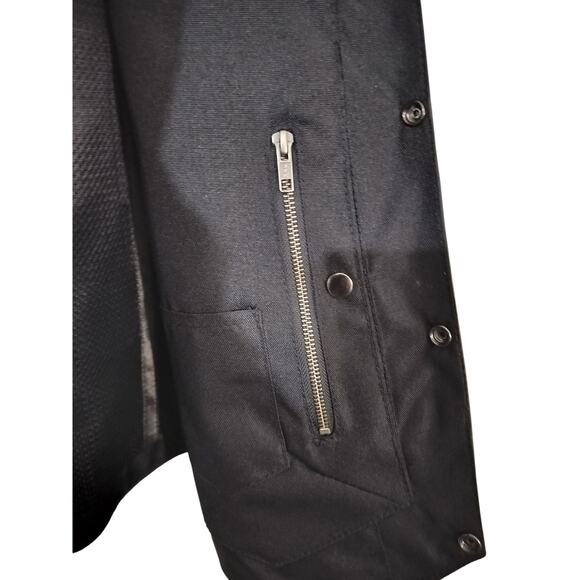 M659) Street & Steel 2nd Amendment Black Leather Motorcycle Vest Size 4XL.Nwot - Picture 3 of 9